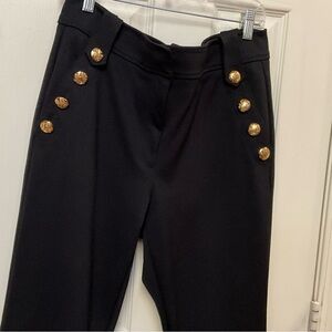 White House Black Market Pants with Gold Button Accents NWT